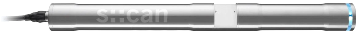 Sonda espectrométrica s::can de calidad de agua (vista horizontal)