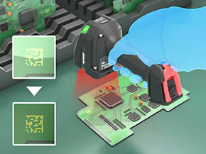 HR-X leyendo códigos de PCB tras la aplicación de fundente