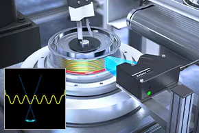 Inspección de defectos en poleas con el perfilómetro láser LJ-X8000