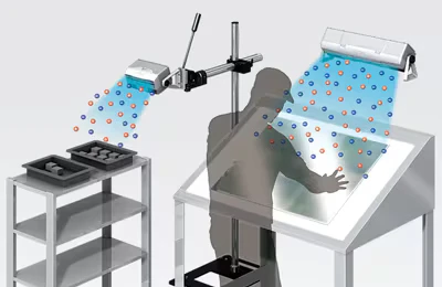 Eliminación de estática durante los procesos de módulos de cristal líquido