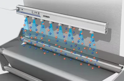 Eliminación de estática de telas no tejidas