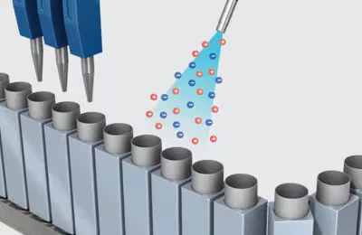 Eliminación de estática de tubos en procesos de llenado