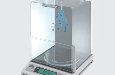 Prevención de diferencias en los valores de medición de una balanza electrónica