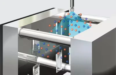 Eliminación de estática de moldes metálicos