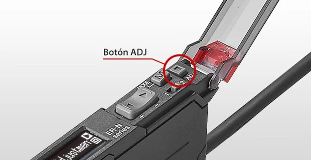 Botón ADJ del amplificador de la Serie ER-N para la sintonización automática