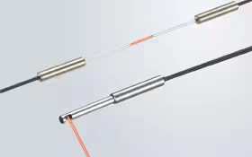 Cabezal de fibra Keyence FU de funda delgada, modelo de barrera para lugares estrechos