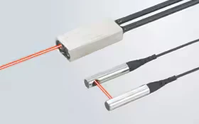 Cabezal de fibra Keyence FU de vista lateral, alta potencia y largo alcance con lente integrado