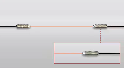 Unidad de fibra Keyence FU-70TU/FU-70U de lente incorporada, con detección de larga distancia