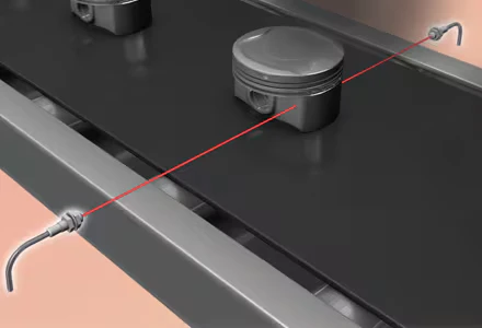 Unidad de fibra Keyence de la Serie FU de alta potencia, tipo de barrera