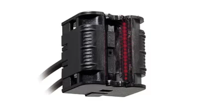 Primer plano de la escala de 12 mm del FU-95S para alinear la posición de detección