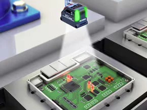 IV2 verificando el encendido de los LED de una placa electrónica