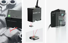 El LK-G5000 ajusta automáticamente la intensidad del láser para medir de forma estable distintos objetos