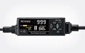 Controlador multisensor Keyence Serie MU-N combinado con el sensor LR-W