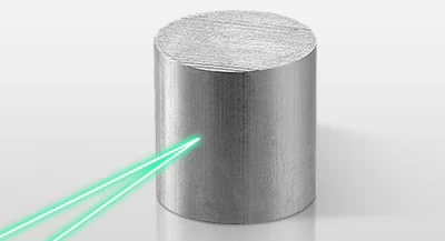 Detección sobre una superficie cilíndrica redondeada con el LR-X
