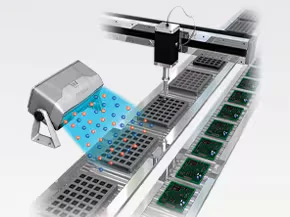 Eliminación de estática de chips en bandejas con el soplador SJ-F2000/5000