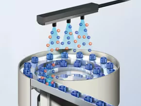 Eliminación de electricidad estática en un alimentador de piezas con el SJ-M