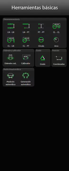 Herramienta de medición del software del TM-X5000 (1)
