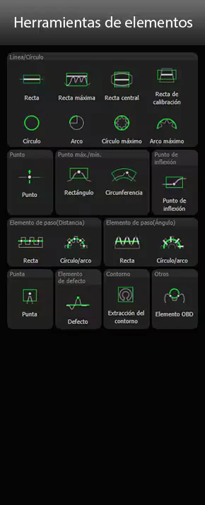 Herramienta de medición del software del TM-X5000 (2)
