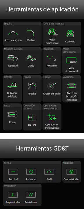 Herramienta de medición del software del TM-X5000 (4)